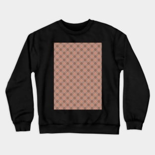 Orange and Gray Circles Pattern Crewneck Sweatshirt